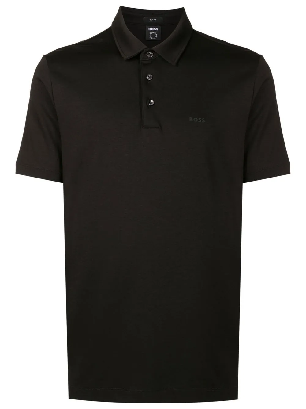 BOSS Poloshirt met logoprint Zwart