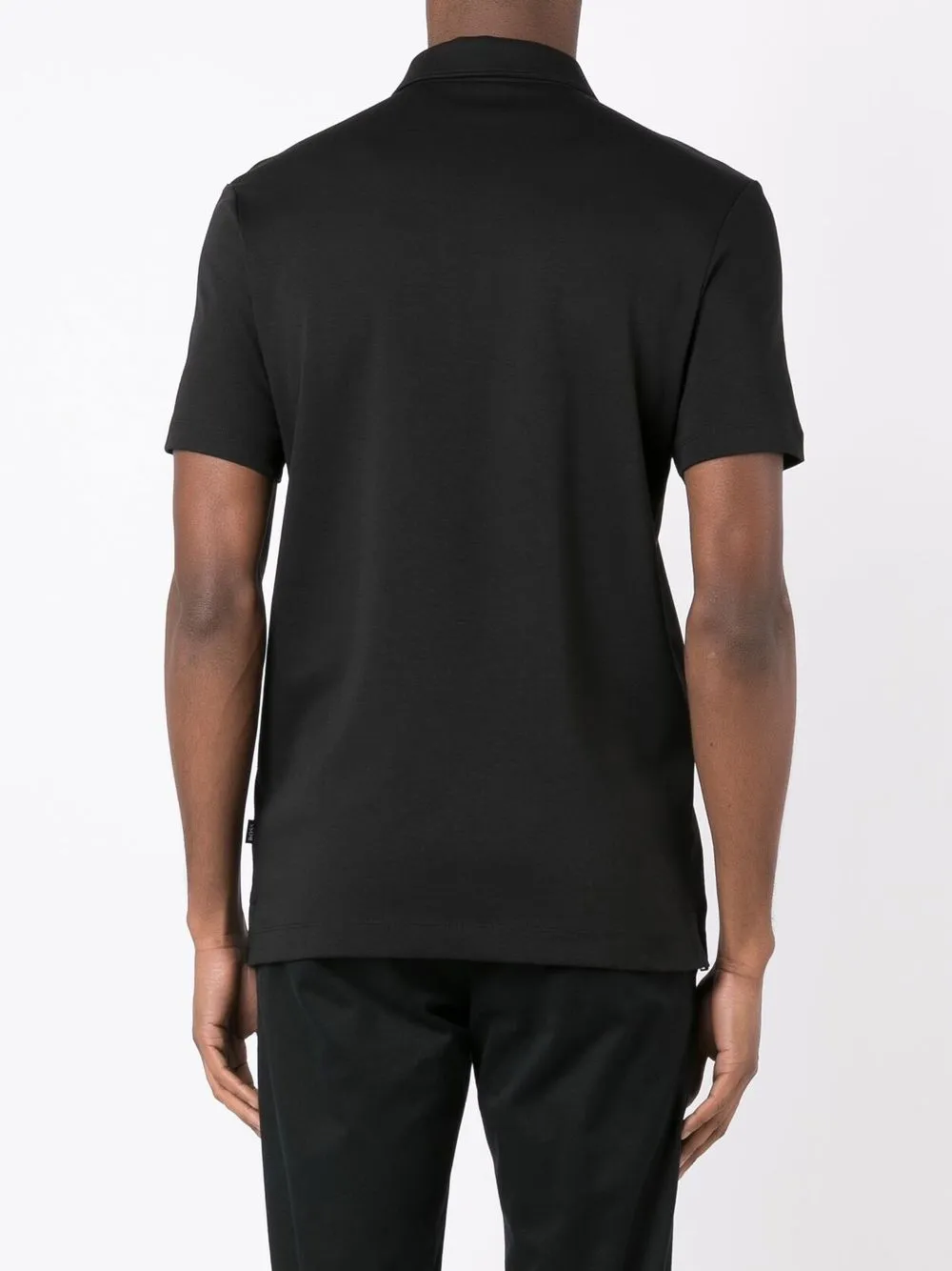 BOSS Poloshirt met logoprint Zwart