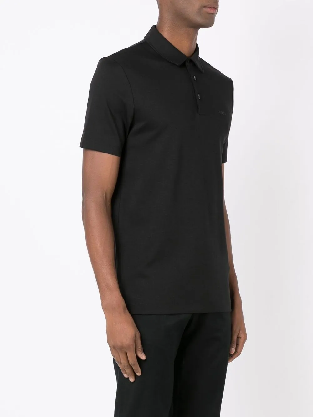 BOSS Poloshirt met logoprint Zwart