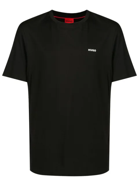 HUGO Camiseta decote careca com logo