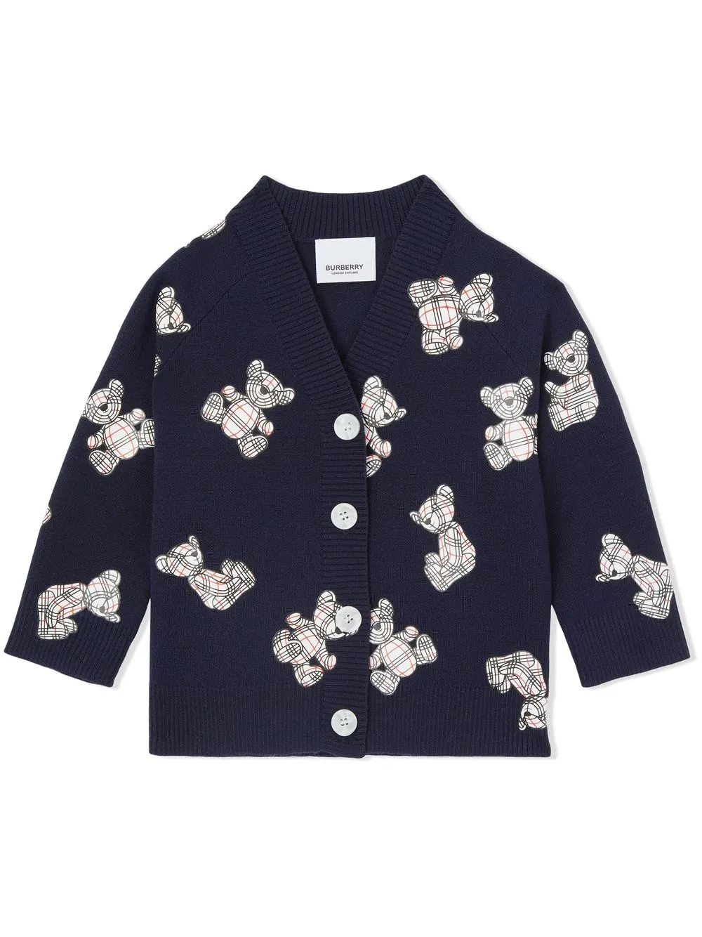 

Burberry Kids cárdigan con estampado Thomas Bear - Azul