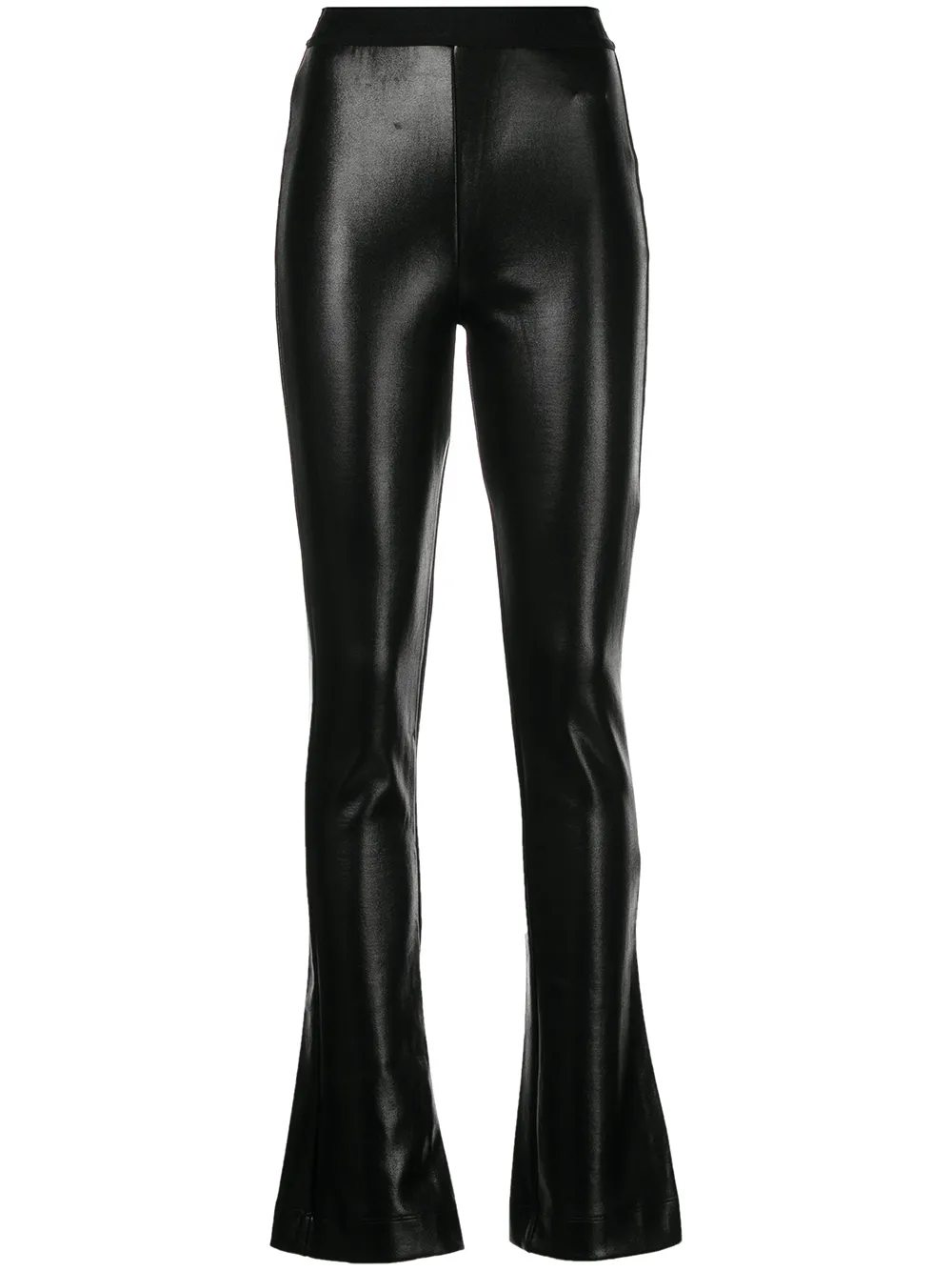 

RtA Lais coated flared trouser - Black