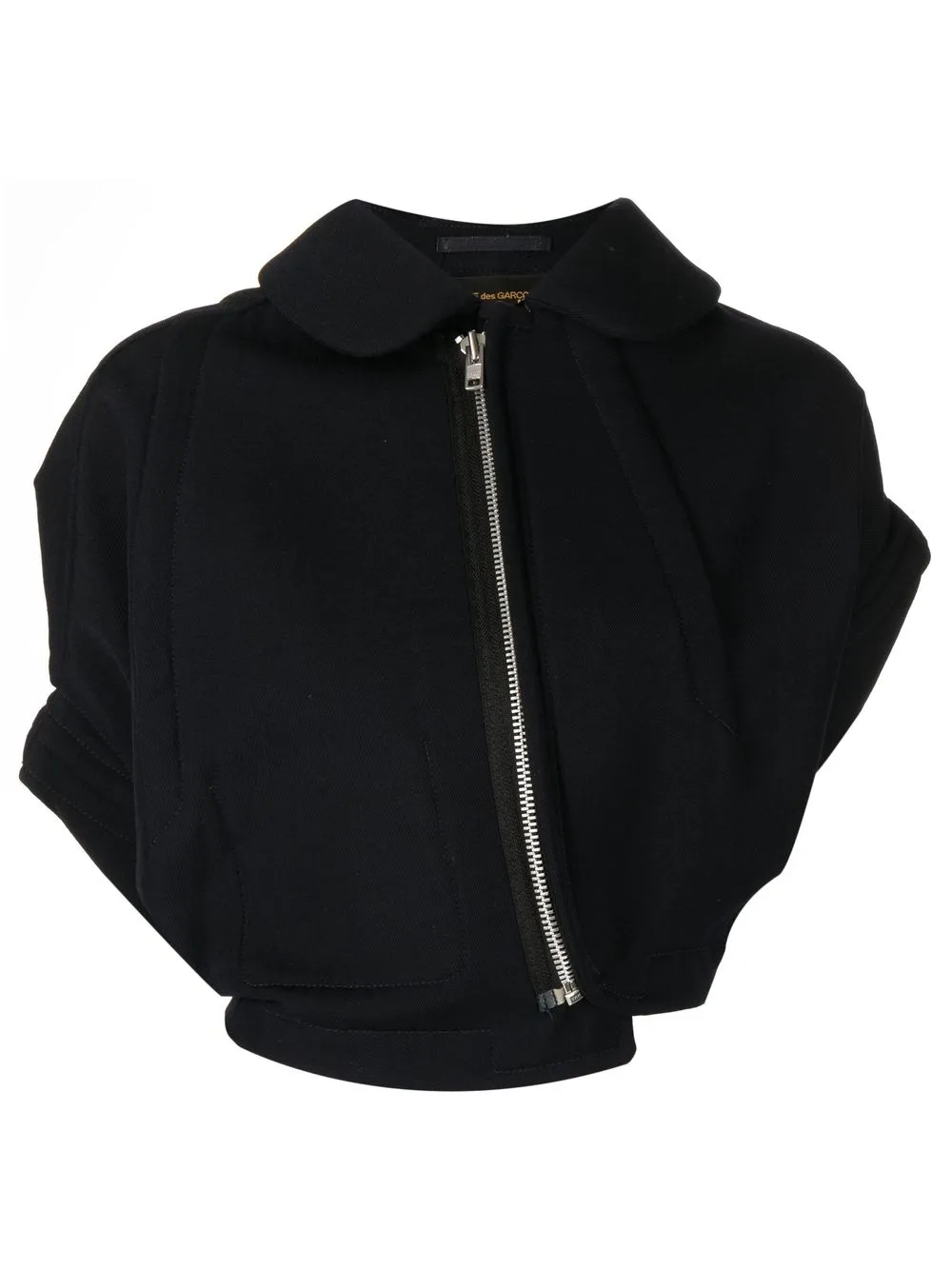 

Comme Des Garçons Pre-Owned chamarra con diseño retorcido 2010 - Negro