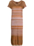 VITELLI marl-knit shift dress - Brown