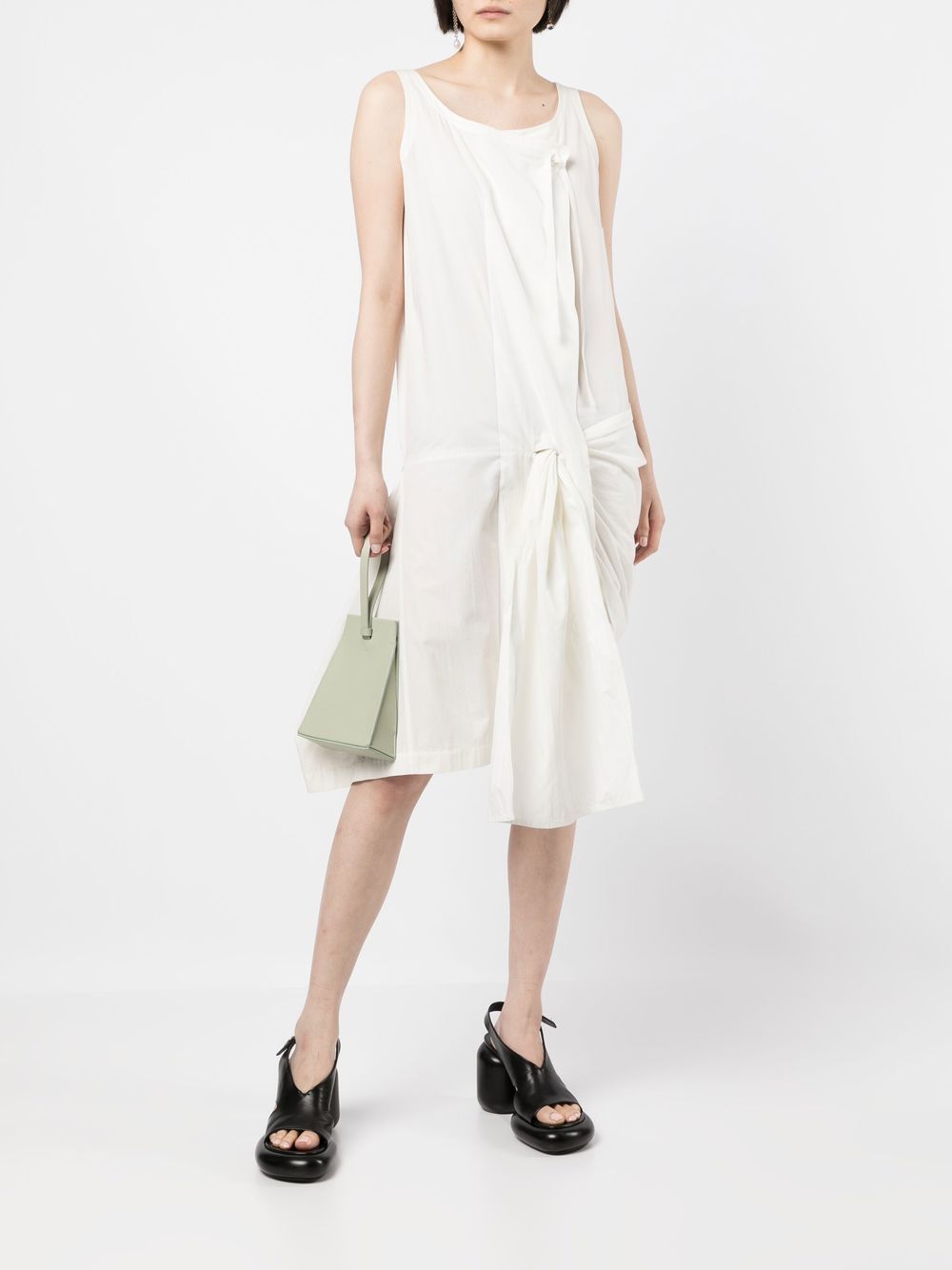 Issey Miyake Pre-Owned 2010s Knot Detail Draped Dress - Farfetch