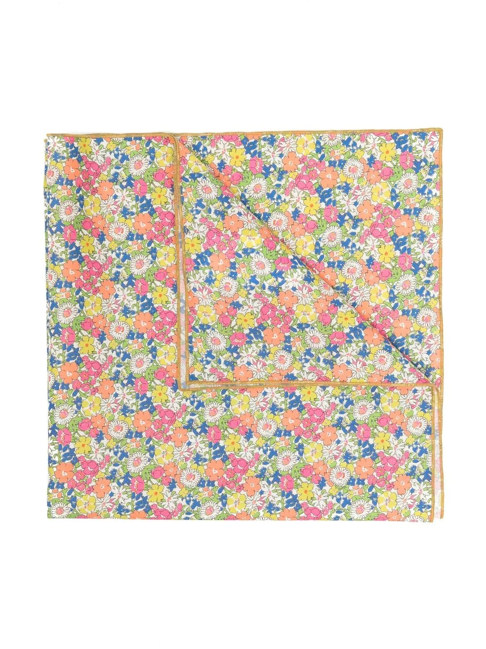 

Bonpoint floral-print squared scarf - Pink