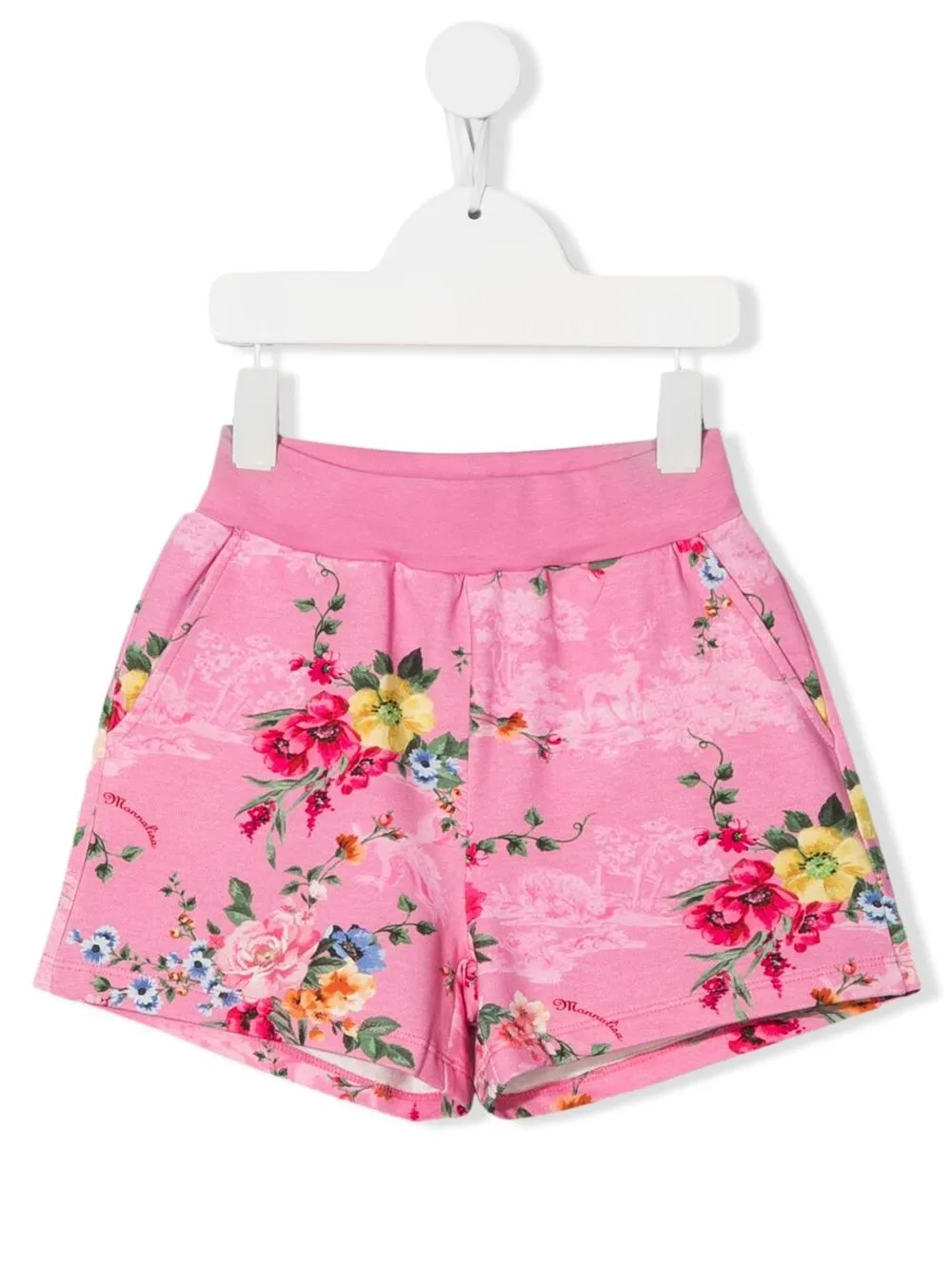 

Monnalisa bermudas con estampado floral - Rosado