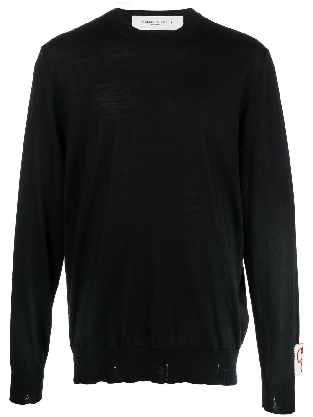 crew-neck virgin wool jumper