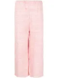 VITELLI marl-knit cropped trousers - Pink
