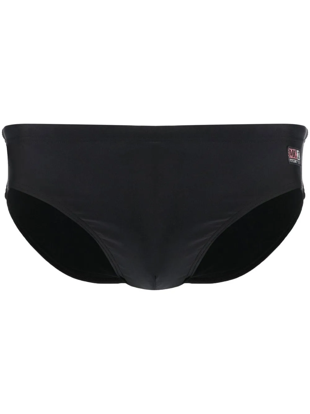 MC2 Saint Barth logo-patch swimming trunks | Black | Image 1