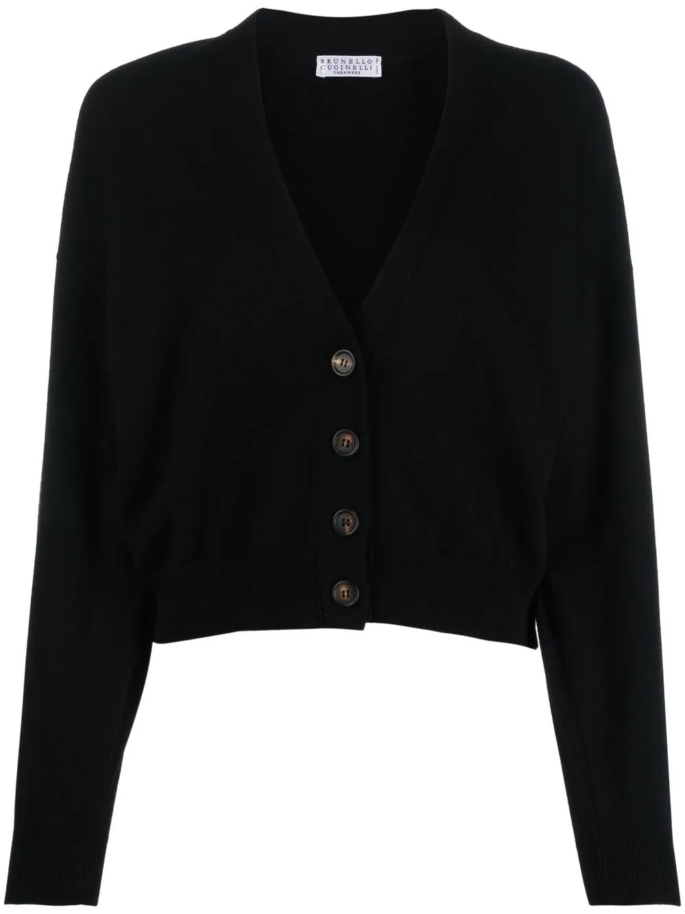 

Brunello Cucinelli cárdigan de cachemira manga larga - Negro