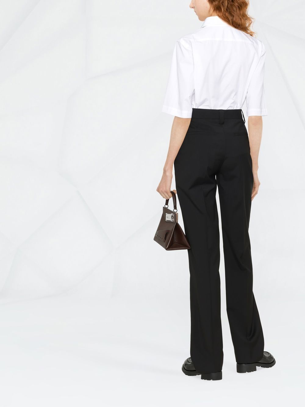 Shop authentic goods Coperni logo-plaque trousers Women