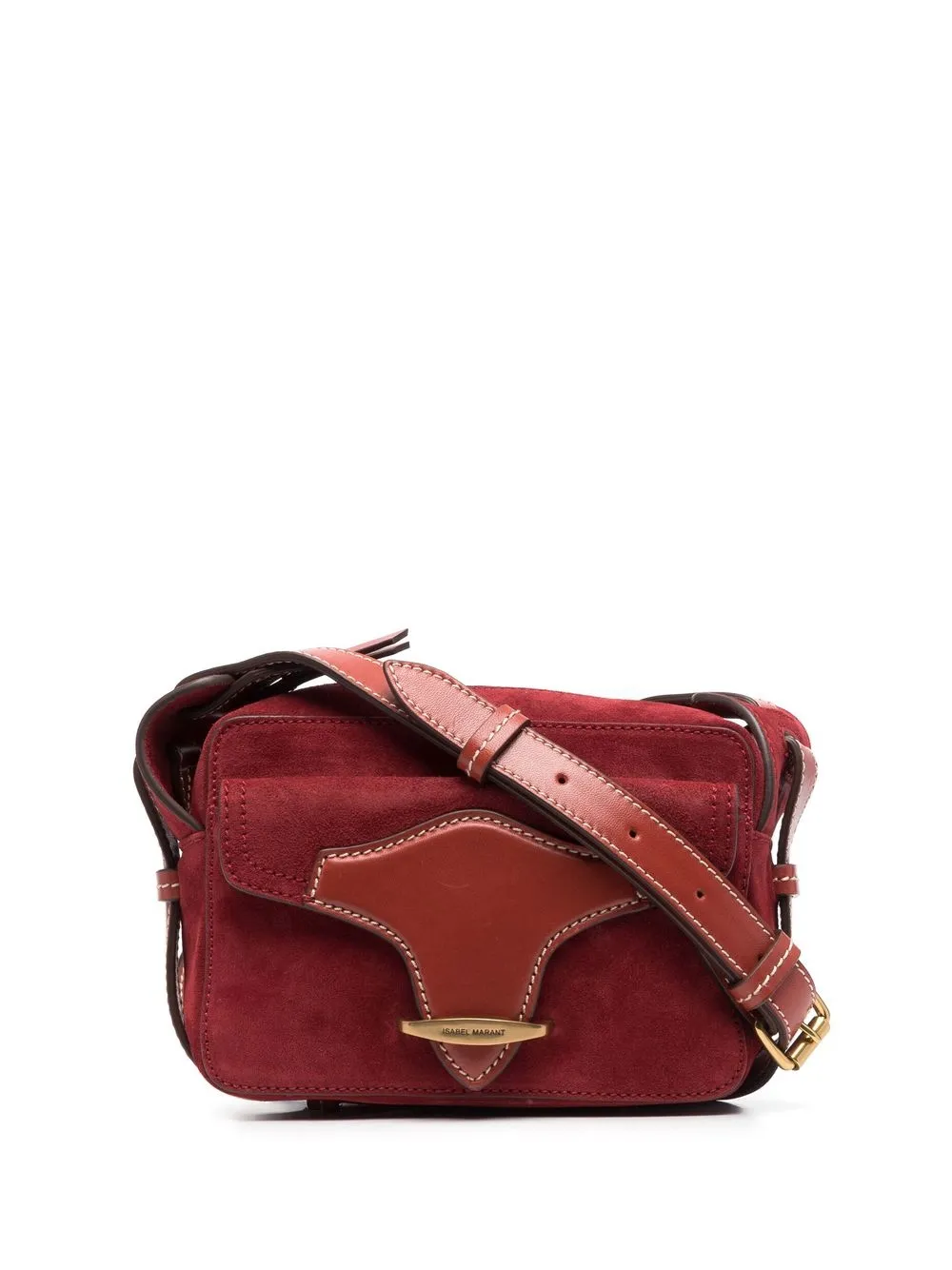 

Isabel Marant bolsa de hombro con placa del logo - Rojo