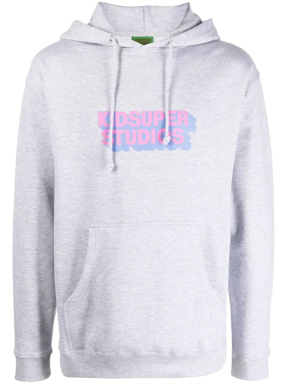 

KidSuper logo-print cotton hoodie - Grey