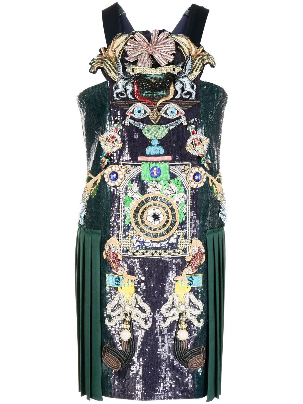 Archival Robot embellished mini dress