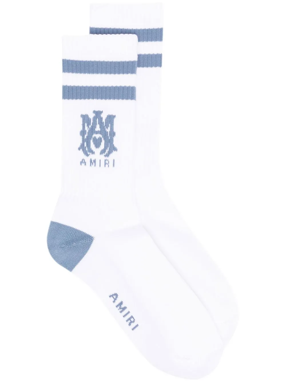 

AMIRI calcetines con estampado de monograma - Blanco