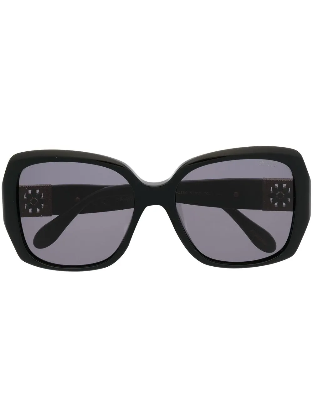 

Chopard Eyewear embellished square-frame sunglasses - Black