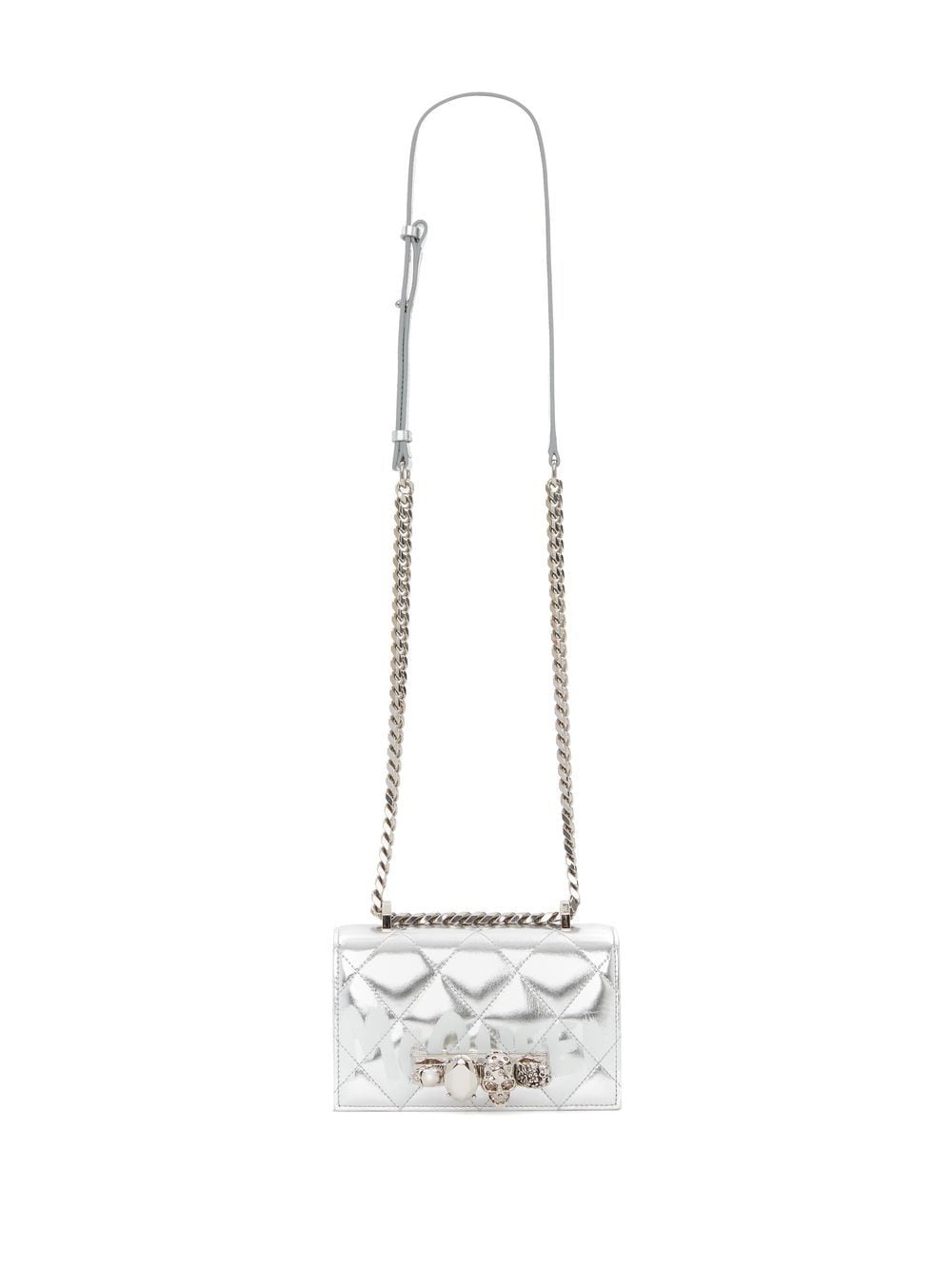 Alexander McQueen metallic-effect Leather Mini Bag - Farfetch