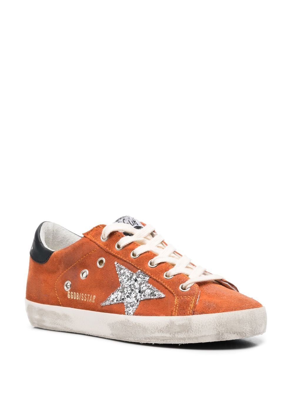 Golden Goose Super Star sneakers met kristal - Oranje
