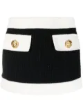 DSQUARED2 two-tone tweed miniskirt - Black