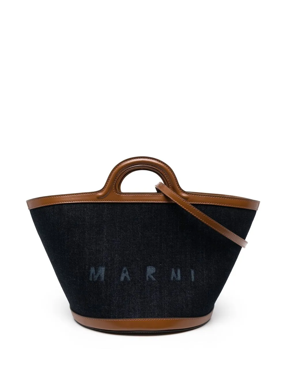 

Marni Tropicalia denim tote bag - Blue