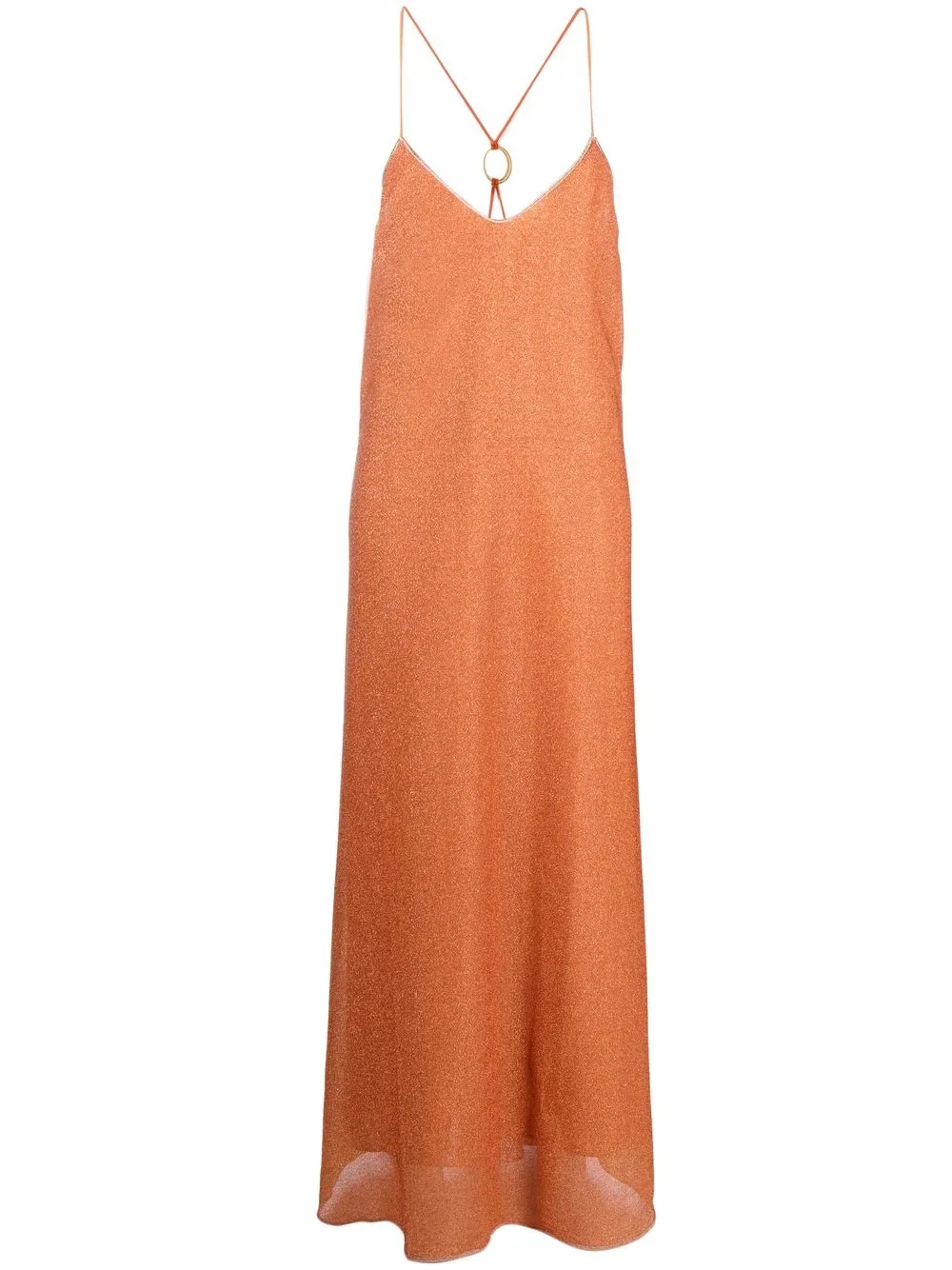 

Oséree vestido midi con cuello en V - Naranja