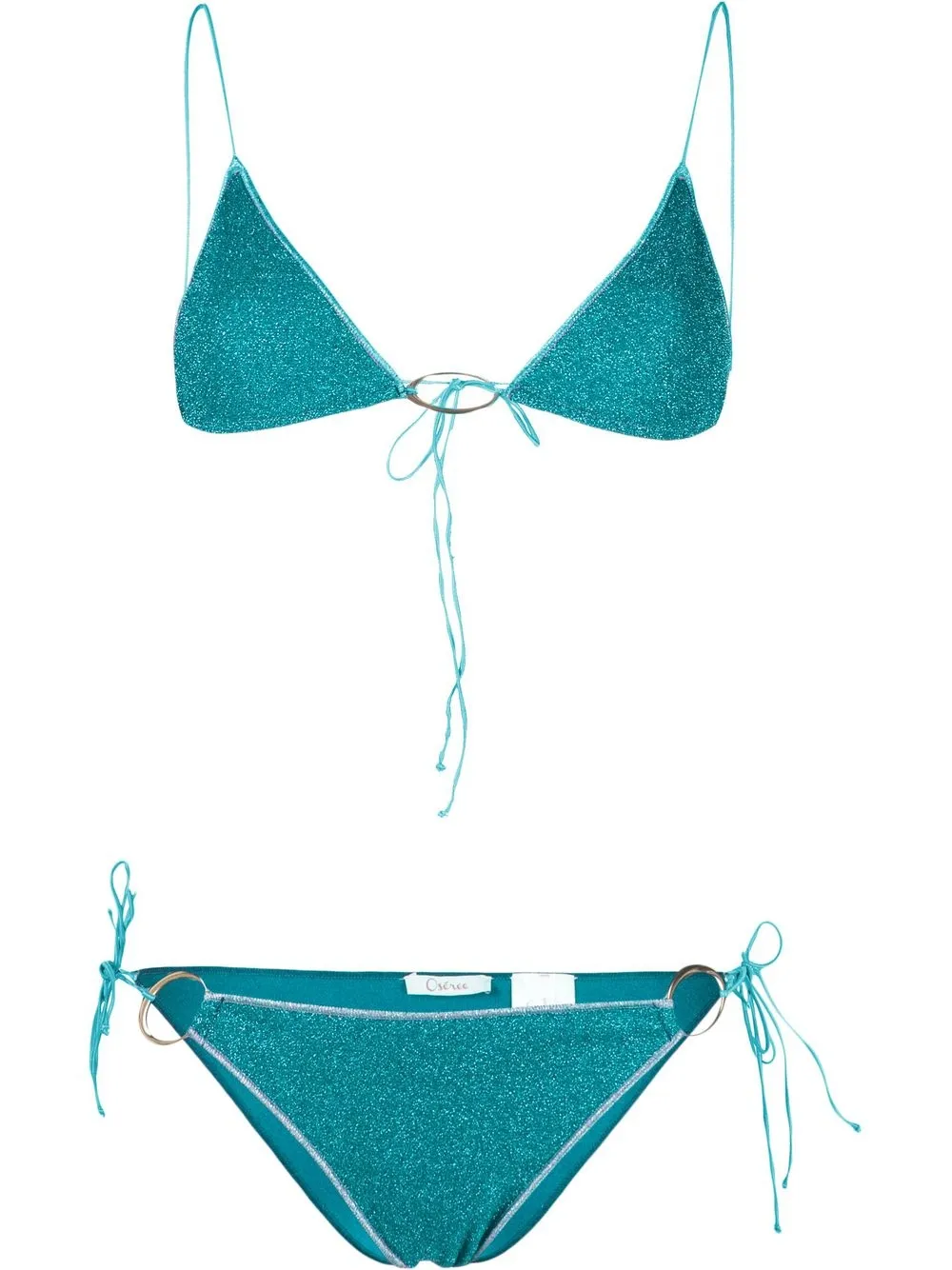 

Oséree bikini estilo triángulo con glitter - Azul