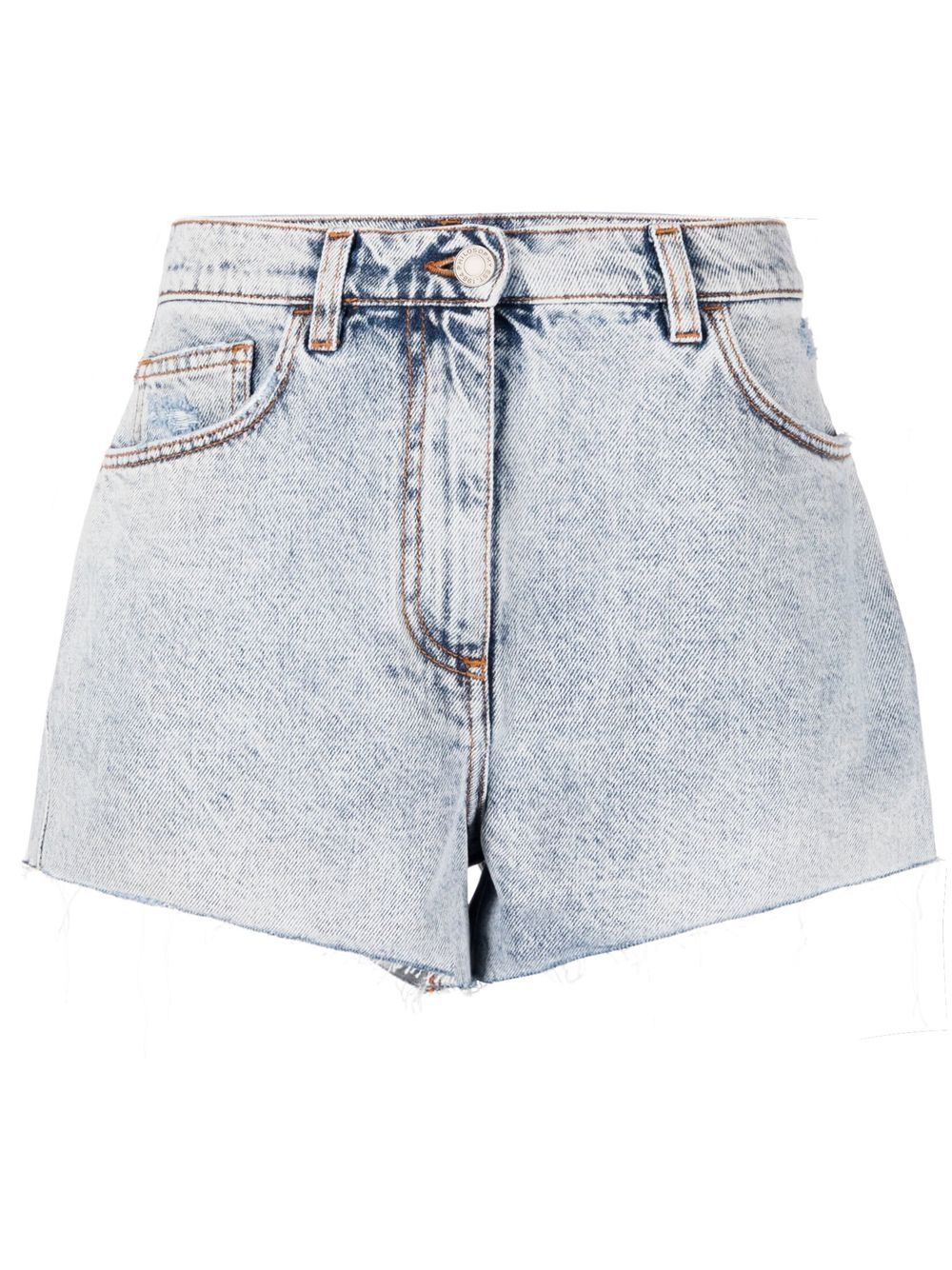 Philosophy Di Lorenzo Serafini Light-wash Denim Shorts In 蓝色