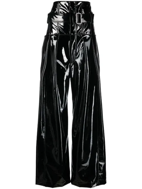 Philosophy Di Lorenzo Serafini high-shine wide-leg trousers 