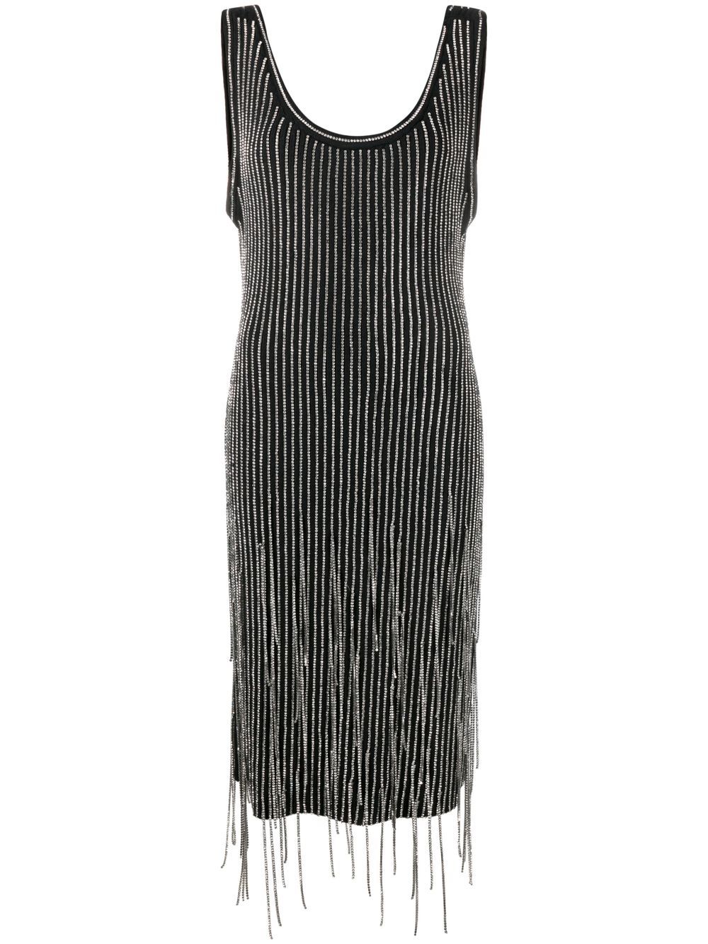 Philosophy Di Lorenzo Serafini fringe-detail knitted dress - Black