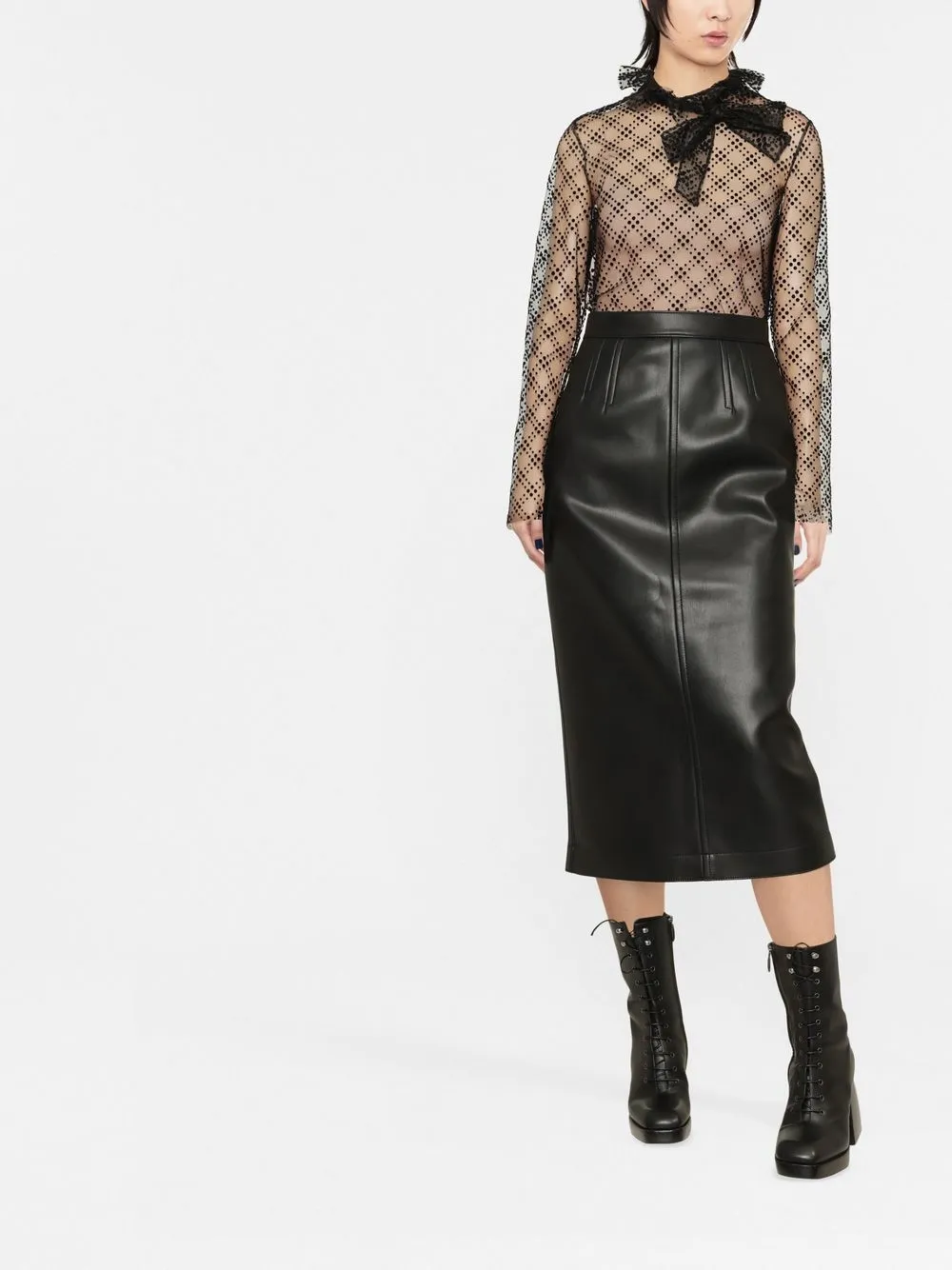 Philosophy Di Lorenzo Serafini Blouse met stippen - Zwart