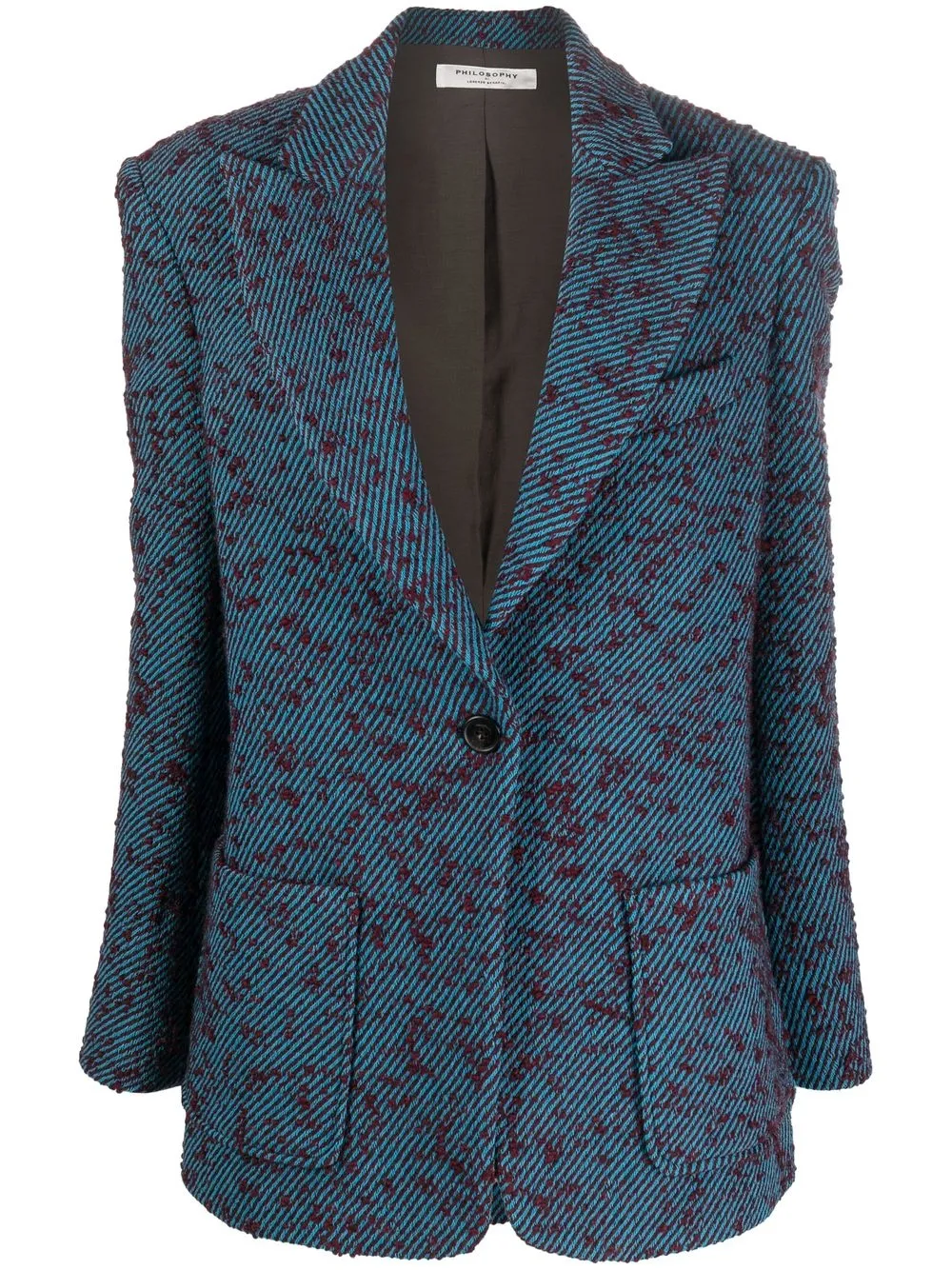 

Philosophy Di Lorenzo Serafini blazer de manga larga con botones - Azul