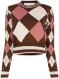 Golden Goose intarsia-knit long-sleeve jumper - Brown