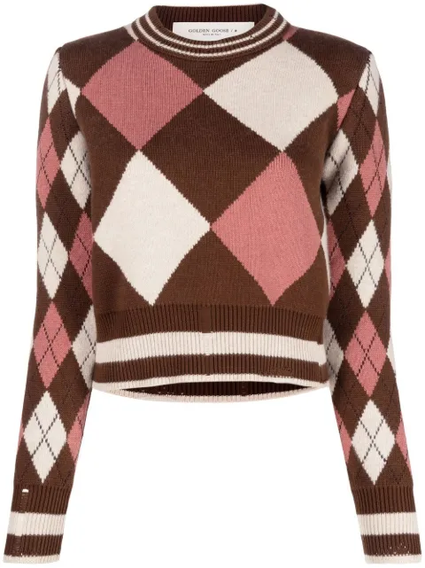 Golden Goose intarsia-knit long-sleeve jumper