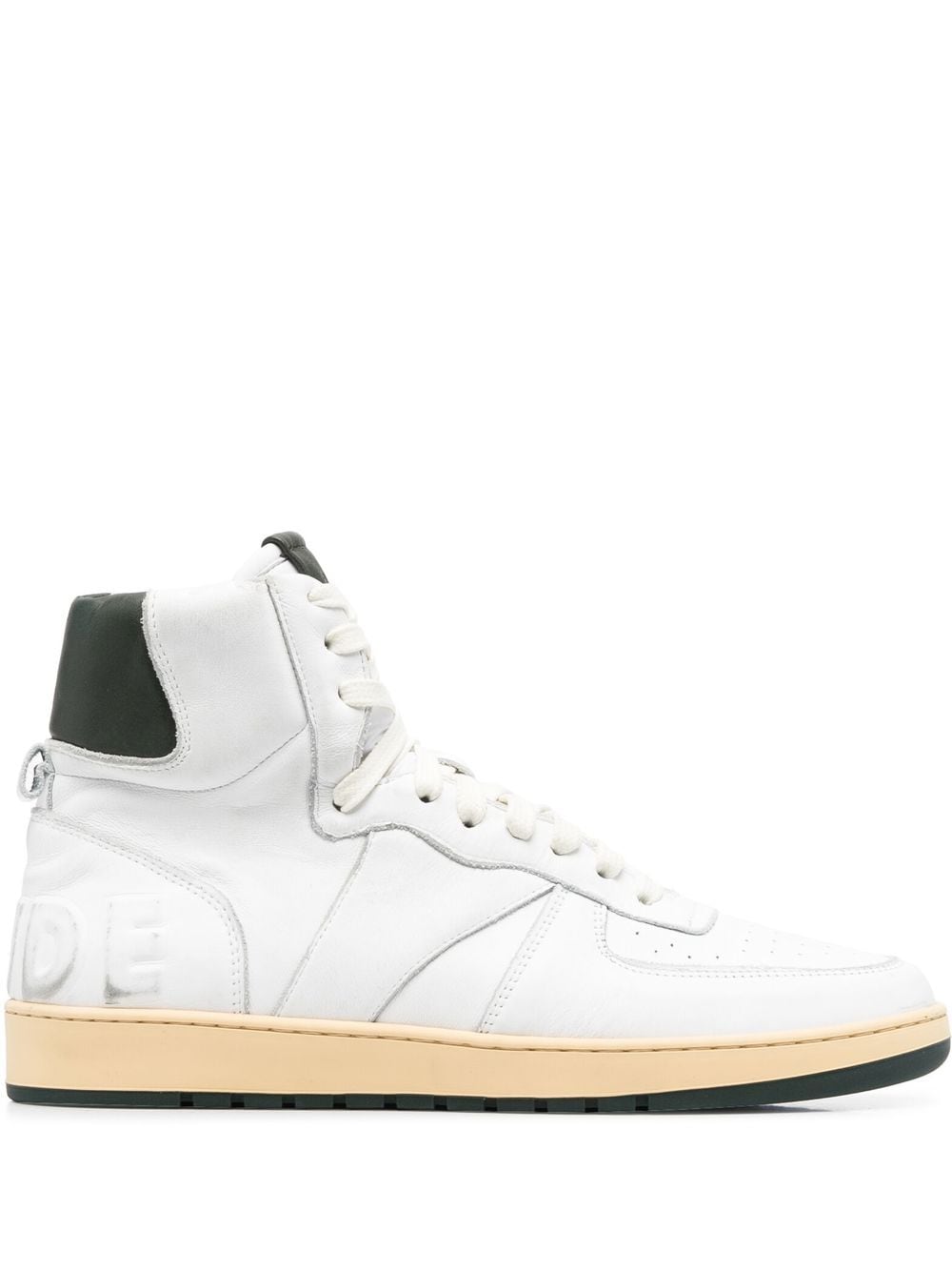 

Rhude tenis altos con agujetas - Blanco