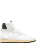 RHUDE high-top leather sneakers - White