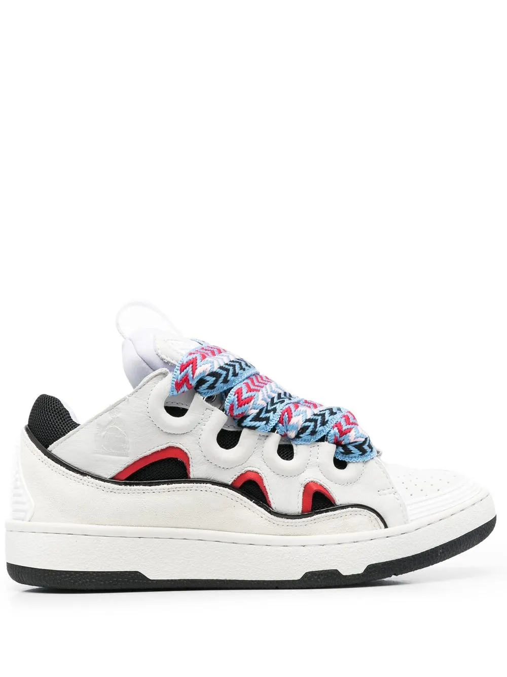 

Lanvin wide-lace lo-top sneakers - Grey
