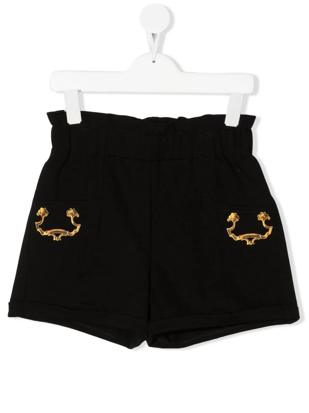 

Moschino Kids shorts con estampado barroco - Negro