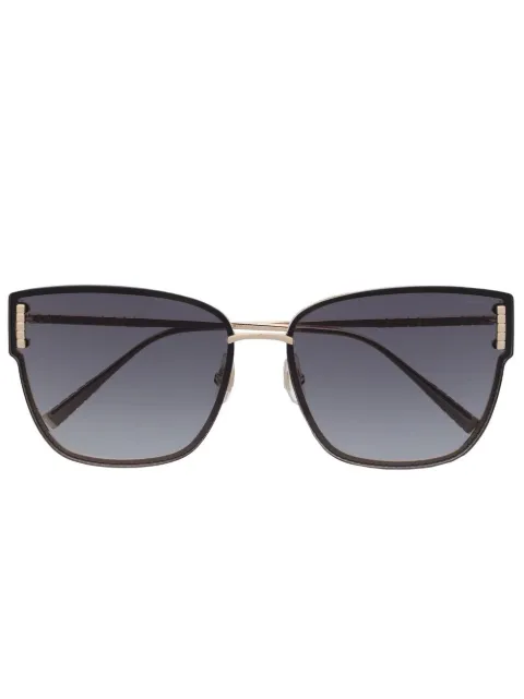 Chopard Eyewear logo-engraved cat-eye sunglasses 