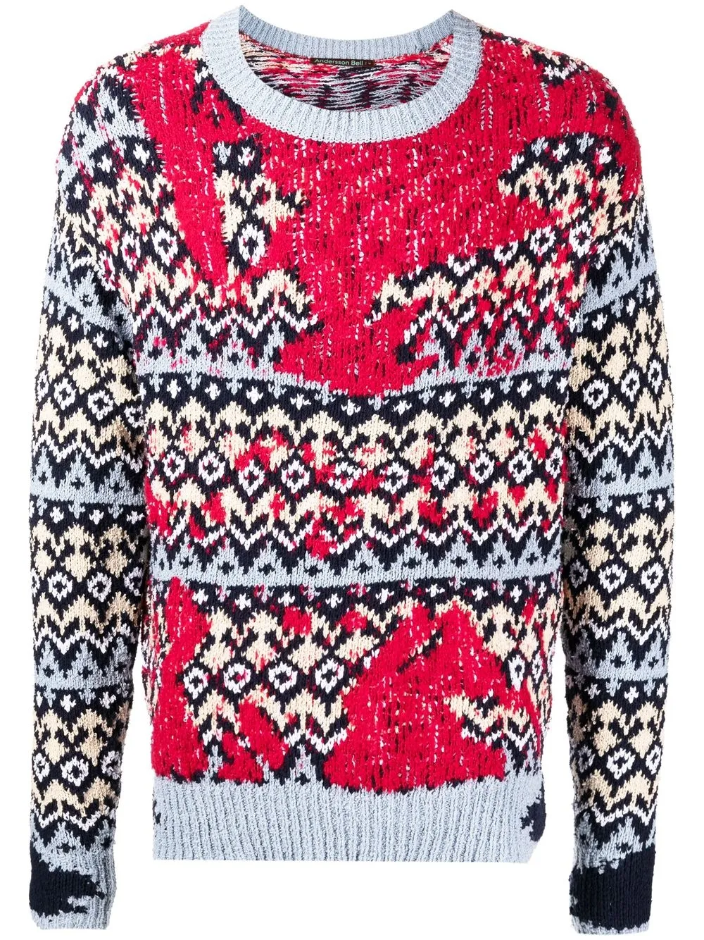 

Andersson Bell Nordic knitted jumper - Red