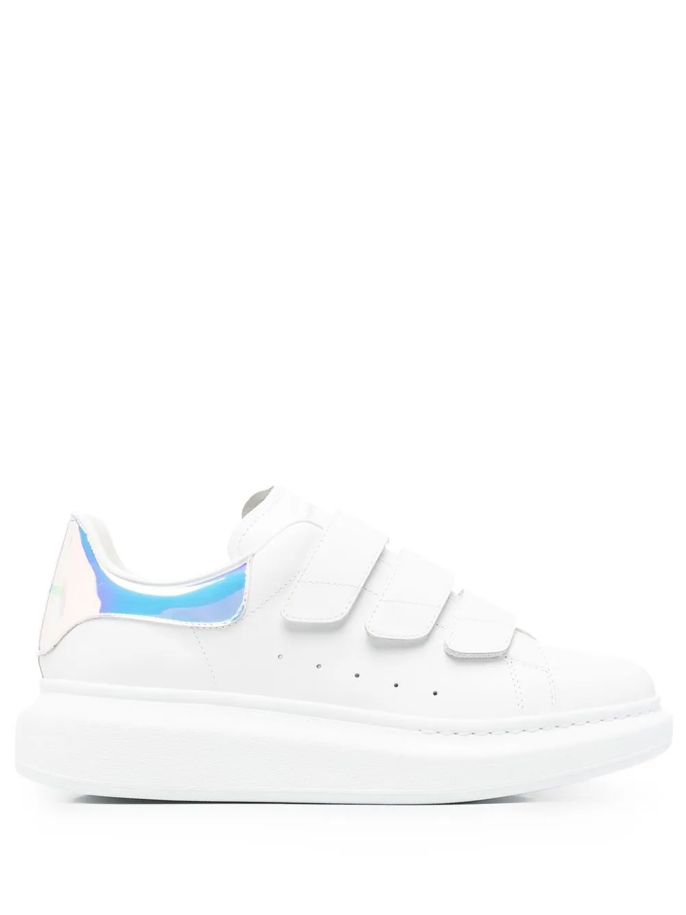 

Alexander McQueen tenis con cierre autoadherente - Blanco
