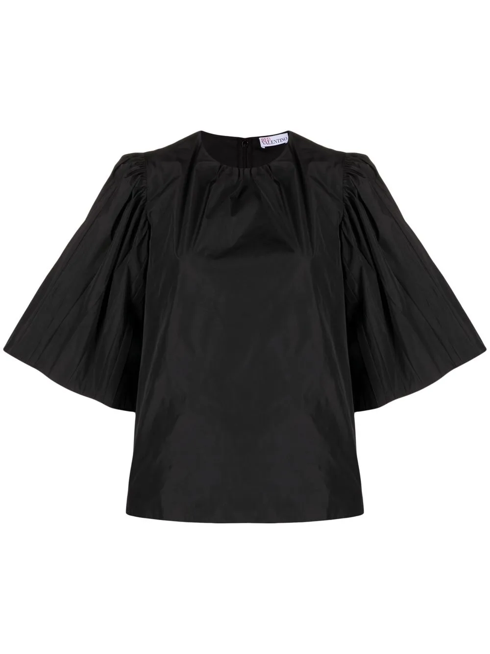 

RED Valentino top con cuello redondo - Negro