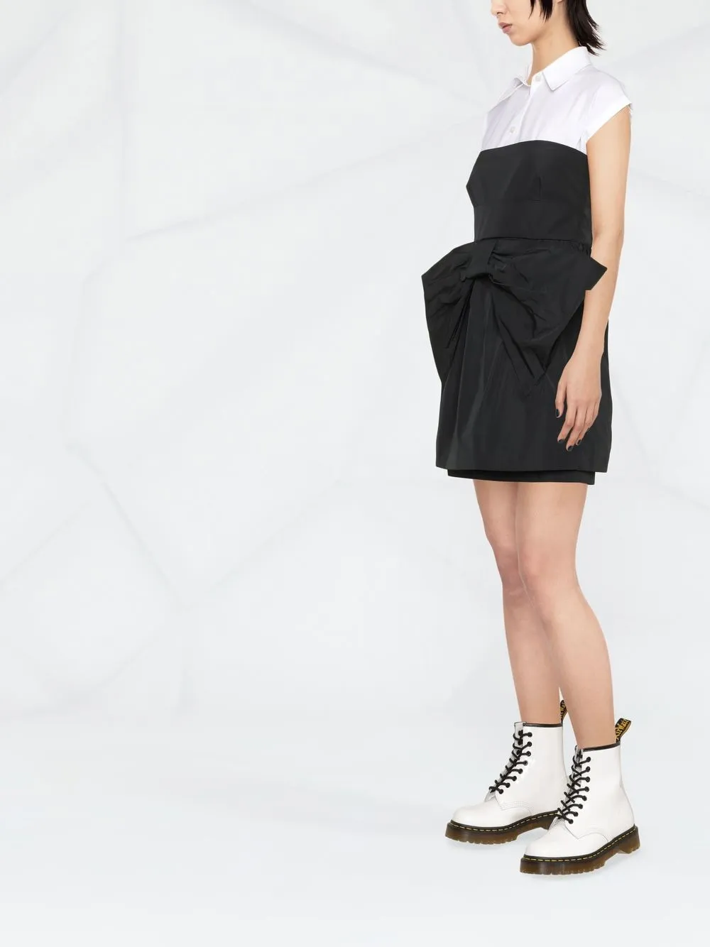  Red Valentino Schulterfreies Minikleid   Schwarz 