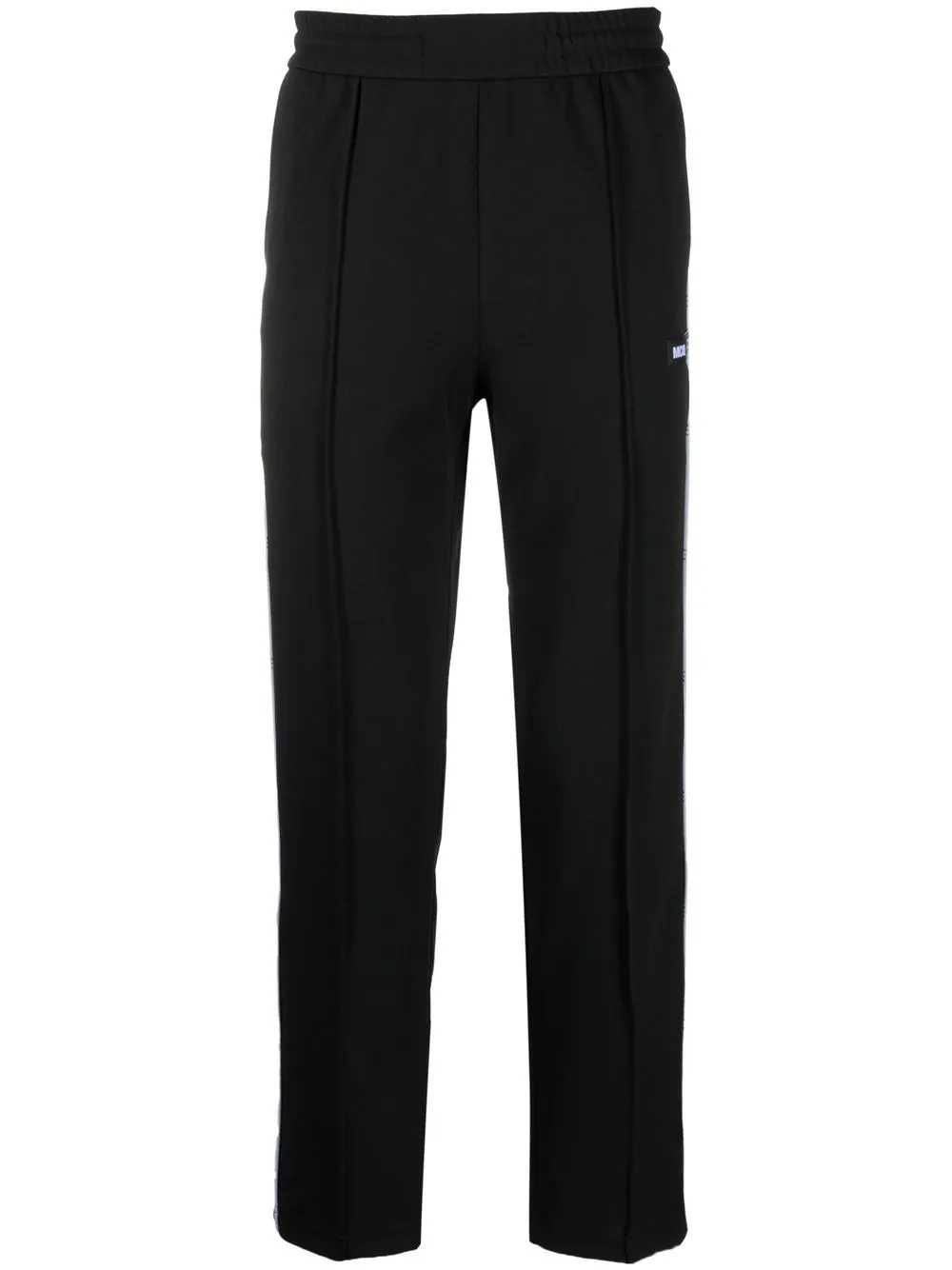 

MCQ pants con ribete a rayas - Negro