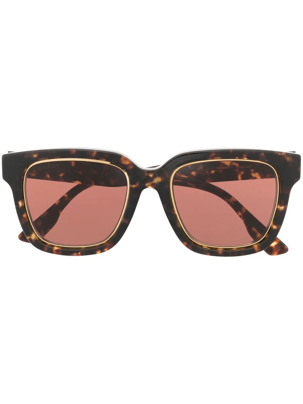 

Gucci Eyewear lentes de sol con armazón cuadrada - Marrón