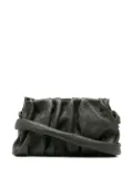 Elleme gathered-detail leather shoulder bag - Green
