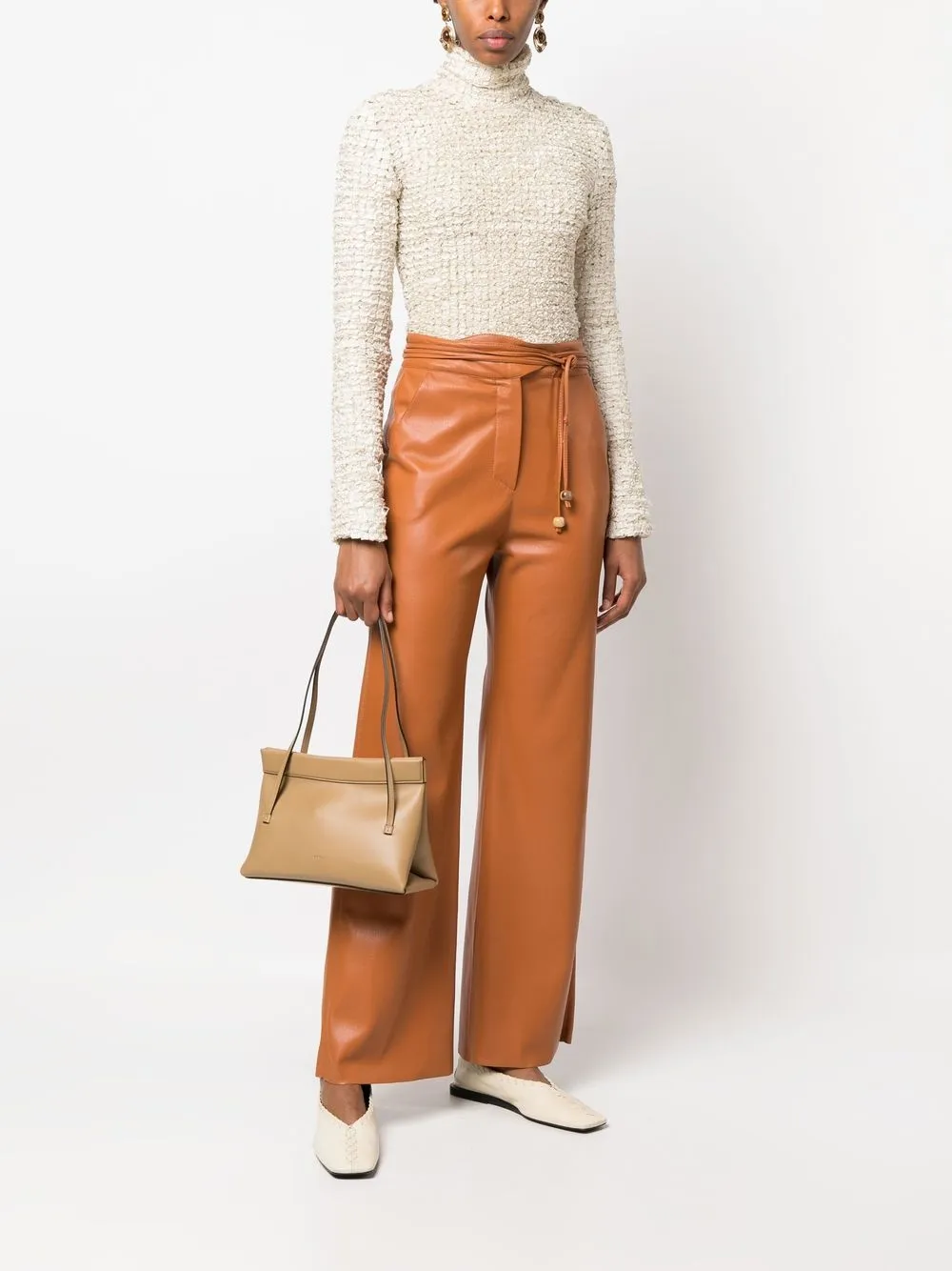 Wandler Joanna leren shopper - Bruin