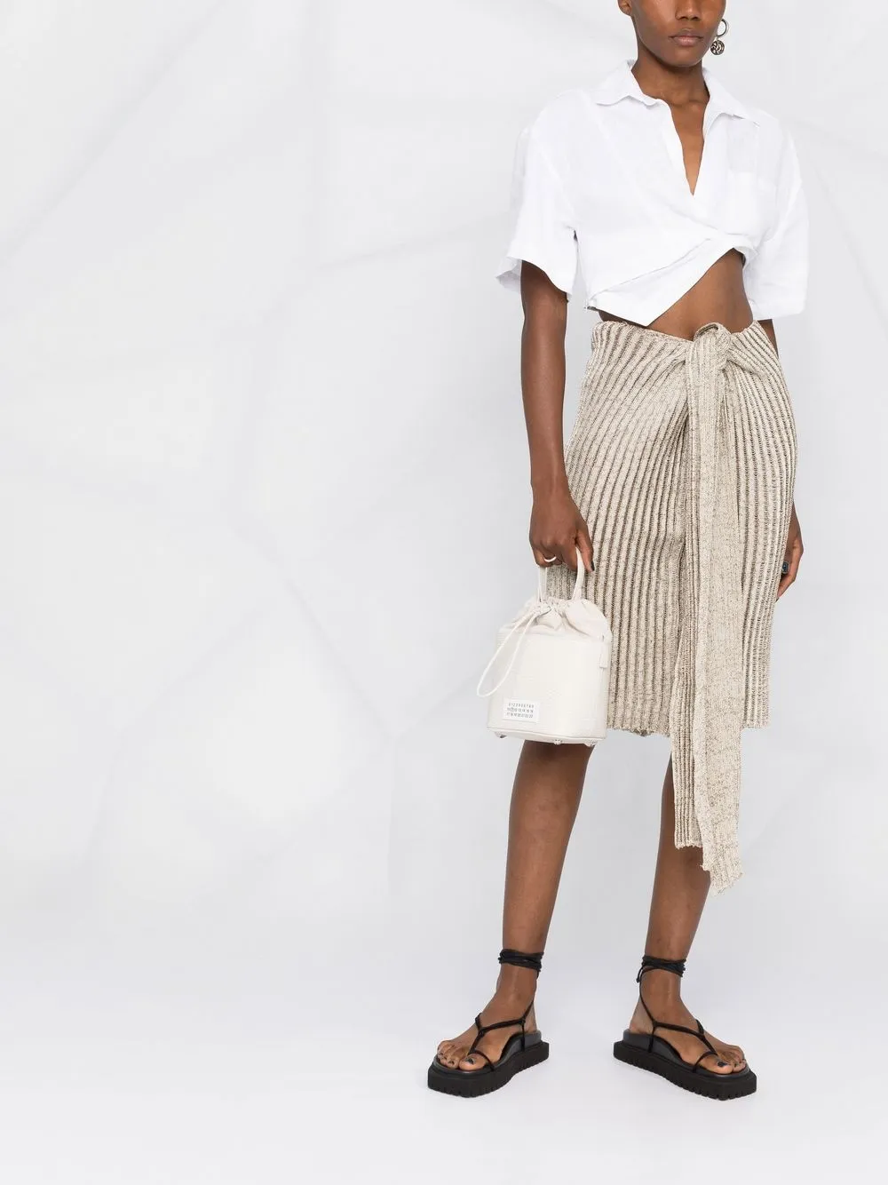 Maison Margiela 5AC bucket-tas - Beige