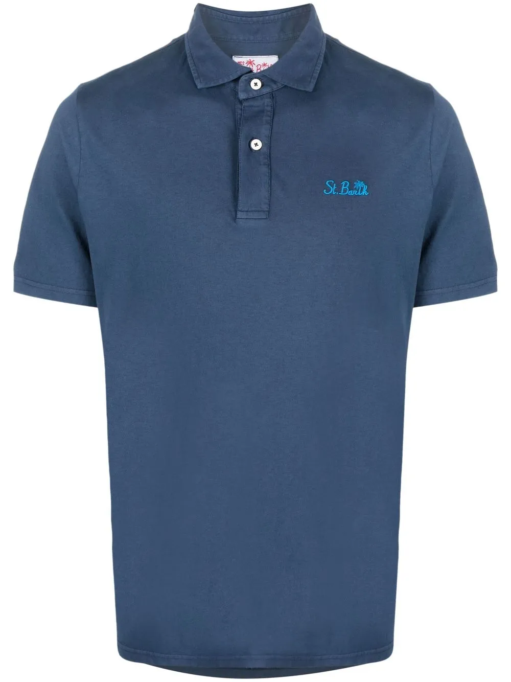 

MC2 Saint Barth playera tipo polo con logo bordado - Azul