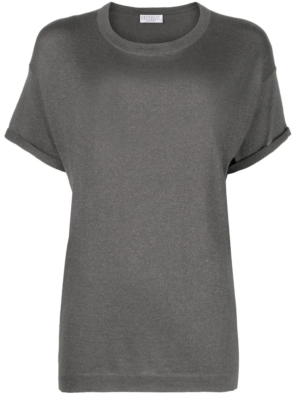 

Brunello Cucinelli playera con cuello redondo - Gris